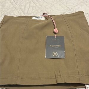 NWT House of CB Camel Skirt